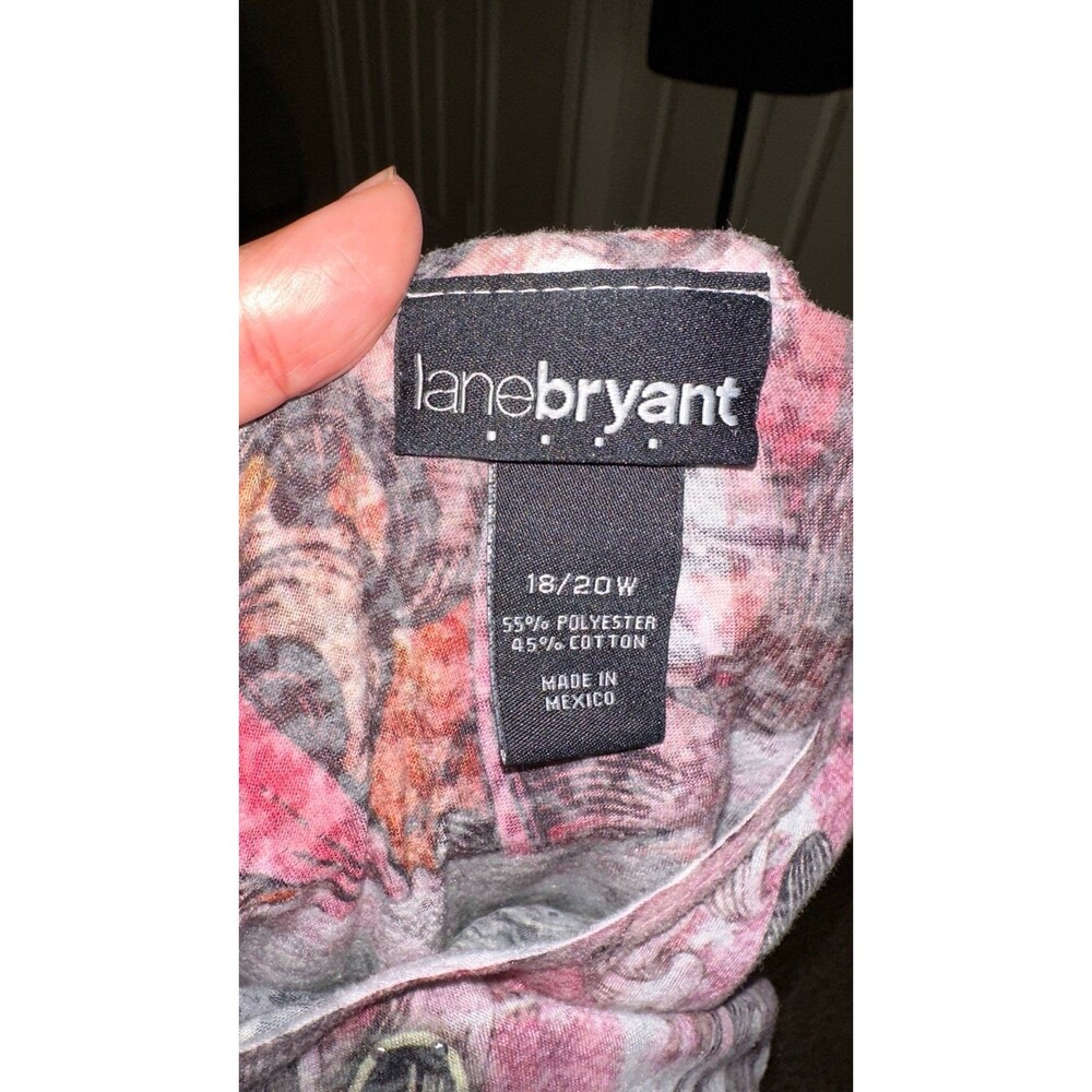 Lane Bryant y2k LONG SLEEVE FLEUR DE LIS W/WINGS &RHINESTONES mcbling top size1x - Picture 9 of 9